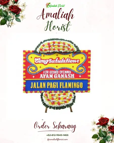Sewa Papan Bunga Air Hitam